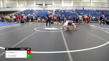 141 lbs Cons. Round 4 - Cullen Crowley, Cathedral vs Cas Crevello, Bloomington North