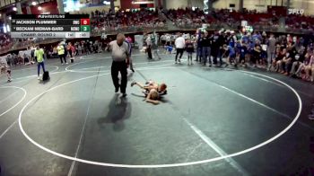 55 lbs Champ. Round 2 - Jackson Plummer, Bridgeport Wrestling Club vs Beckam Nieman-Bard, Millard South Wrestling Club