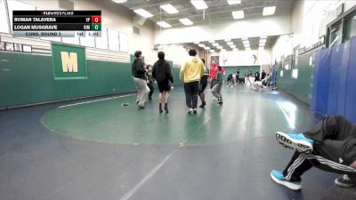 106 lbs Cons. Round 2 - Logan Musgrave, Rim Of The World vs Roman Talavera, Villa Park