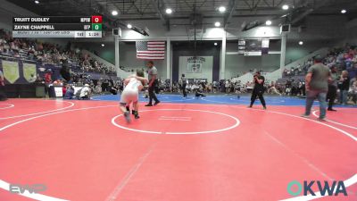 130-136 lbs Rr Rnd 1 - Truitt Dudley, Mannford Pirate Youth Wrestling vs Zayne Chappell, Tulsa Blue T Panthers