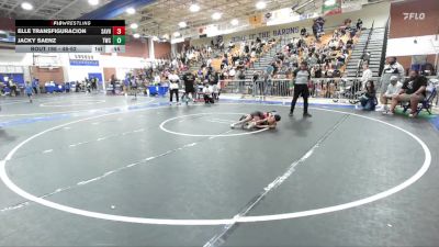 48-52 lbs Round 5 - Jacky Saenz, Threshold Wrestling Club vs Elle Transfiguracion, Reign WC