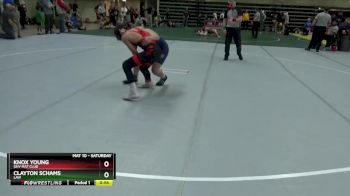 110 lbs Cons. Round 3 - Clayton Schams, LAW vs Knox Young, GHV Mat Club