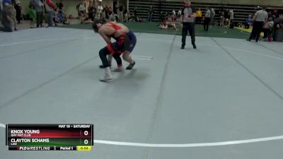 110 lbs Cons. Round 3 - Clayton Schams, LAW vs Knox Young, GHV Mat Club