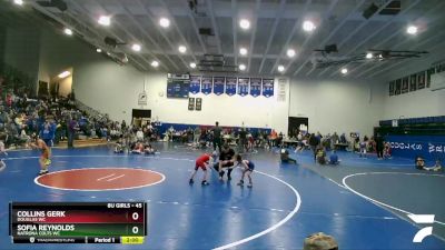 45 lbs Round 2 - Collins Gerk, Douglas WC vs Sofia Reynolds, Natrona Colts WC