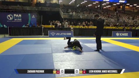Leon Hendrik James McCorkill vs Zakharii Paseniuk 2025 Pan Kids Jiu-Jitsu IBJJF Championship