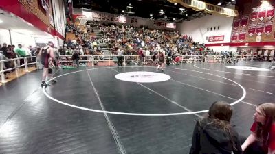 157 lbs Quarterfinal - Loomis Alexander, Greybull/Riverside vs Hunter Boss, Jackson Hole
