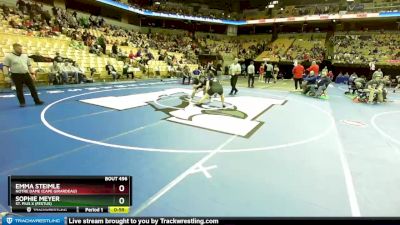 190 Class 1 lbs Cons. Round 2 - Emma Steimle, Notre Dame (Cape Girardeau) vs Sophie Meyer, St. Pius X (Festus)