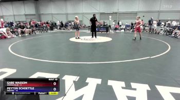 113 lbs Round 3 (8 Team) - Gabe Wassom, Kansas Blue vs Peyton Schoettle, Indiana