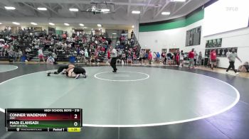 215 lbs Cons. Round 1 - Conner Wademan, HWC vs Madi Elahsadi, Team Central