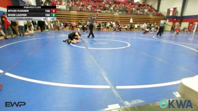 73 lbs Consolation - Myles Flesner, Team Tulsa Wrestling Club vs River Looper, Tonkawa Takedown Club