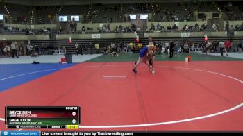 102 lbs Cons. Semi - Gage Cook, Hastings Wrestling Club vs Bryce Siem, Saint James Cyclones