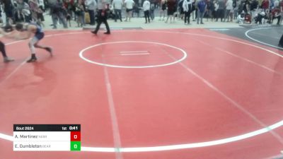 77 lbs Consi Of 4 - Angelo Martinez, Nebraska Wr Ac vs Everett Dumbleton, Bear Cave WC