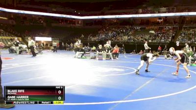 113 Class 1 lbs Champ. Round 1 - Blake Rife, Palmyra vs Gabe Harrer, St. Mary`s South Side