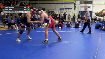 215 lbs 5th Place Match - Wes Stoner, Williamsburg vs Dru Diaz, Assumption, Davenport