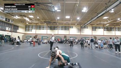 160 lbs Round 2 (8 Team) - Xavier Lewis, The Outsiders vs Phillip Wilson, Wrecking Crew