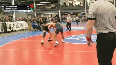 4 - 126 lbs Cons. Semi - Alex Forman, Denbigh vs Brady Beard, Powhatan