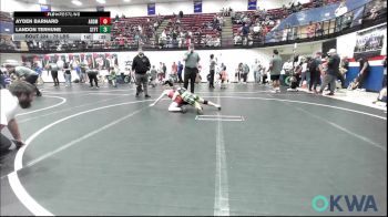 75 lbs Consi Of 8 #2 - Ayden Barnard, ARDMORE TAKEDOWN CLUB vs Landon Terhune, Standfast