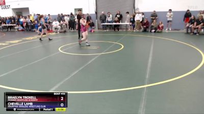 118 lbs Round 3 - Chevelle Lamb, Soldotna Whalers Wrestling Club vs Braelyn Troxell, Pioneer Grappling Academy
