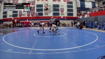 160 lbs Pigtails - Gage Clayton, McGuffey vs Ashton Maine, Laurel