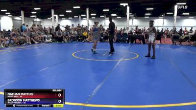 97 lbs Round 1 (8 Team) - Nathan Matthis, Maryland vs Bronson Matthews, West Virginia