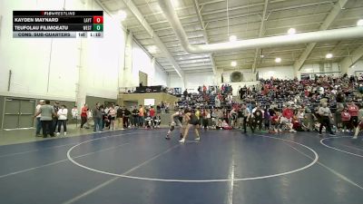 138B lbs Cons. Sub-quarters - Kayden Maynard, Layton vs Teufolau Filimoeatu, Westlake