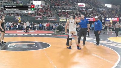 AA - 144 lbs Cons. Semi - Isaiah Otto, Gallatin (Bozeman) vs Logan Shores, Billings West