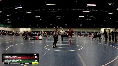 285 lbs Champ. Round 2 - Daniel Silver, North East Carolina Prep vs Antonio Escobar, Northeast Guilford