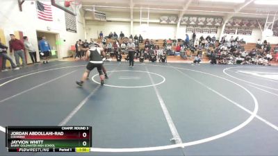 215 lbs Champ. Round 3 - Jordan Abdollahi-Rad, Coconino vs Jayvion Whitt, Barry Goldwater High School