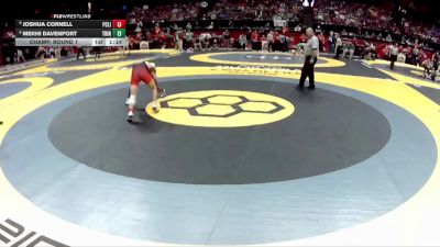 D3-126 lbs Champ. Round 1 - Joshua Cornell, Port Clinton vs Mekhi Davenport, Trinity