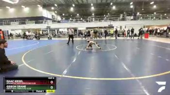 48-52 lbs Round 1 - Isaac Kiesel, Kellam Mat Rats Wrestling Club vs Gideon Drane, Great Neck Wrestling Club