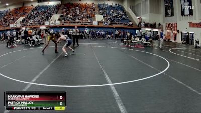 113 lbs Semifinal - Patrick Malloy, Georgetown Prep vs Markwan Hawkins, St. Frances Academy