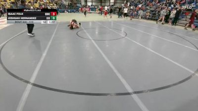 110 lbs Quarterfinal - Joshuah Hernandez, Cody vs Isaac Folk, Dakota Boyz Wrestling Club