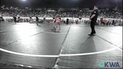 115 lbs Consi Of 8 #2 - Gabriela Motte, Tulsa Blue T Panthers vs Alexis Bishop, Bristow Elementary Wrestling Club