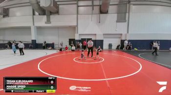46 lbs 2nd Place Match - Tegan Kjeldgaard, Wildcat Wrestling Club vs Maggie Speed, ReZults Wrestling