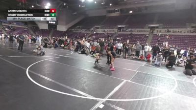 84 lbs 5th Place Match - Gavin Guerra, Steel City Reloaded Wrestling Club vs Henry Dumbleton, Bear Cave Wrestling Club