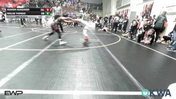 73 lbs 3rd Place - Hunter Hunsaker, Collinsville Cardinal Youth Wrestling vs Hollis Thomas, Raw