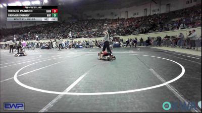 40 lbs Round Of 16 - Waylon Pearson, Barnsdall Youth Wrestling vs Denver Dudley, Hinton Takedown Club