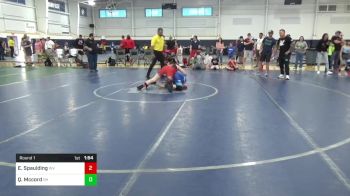 160-J Pool A lbs Round 1 - Easton Spaulding, WV vs Quinn Mccord, OH