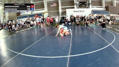 100 lbs Cons. Round 2 - Karsten Kilgore, Wyoming vs Korvin Bayles, Utah