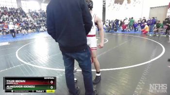 154 Boys Semifinal - Tyler Brown, Mission Hills vs Aliaksandr Kikiniou, Poway