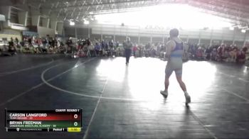 187 lbs Champ Round 1 (16 Team) - Bryan Freeman, Sanderson Wrestling Academy vs Carson Langford, Team Oregon