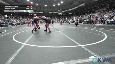 160 lbs Round Of 16 - Jenntre Buttram, Shelton Wrestling Academy vs Naomy Davis, Buck Pride Wrestling