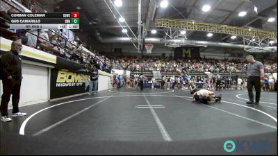 92 lbs Rr Rnd 3 - Corban Coleman, D3 Wrestling Cluib vs Gus Camarillo, Shelton Wrestling Academy