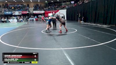 235G Champ. Round 1 - Sophie Didrickson, Mt. Edgecumbe High School vs Kalolaine Vea, Barrow High School