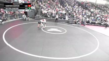 5A 125 lbs Champ. Round 1 - Kaidynce Dawson, Northridge vs Peyton Conover, Clearfield