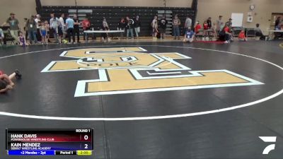 53 lbs Round 1 - Hank Davis, Powerhouse Wrestling Club vs Kain Mendez, Sebolt Wrestling Academy