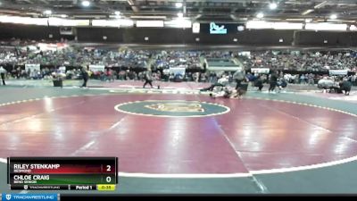 100 lbs Cons. Round 2 - Riley Stenkamp, Redmond vs Chloe Craig, Bend Senior