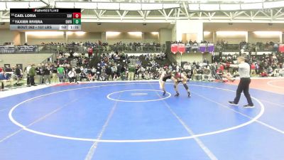 157 lbs Quarterfinal - Cael Loria, Xavier vs Yaxier Rivera, East Hartford