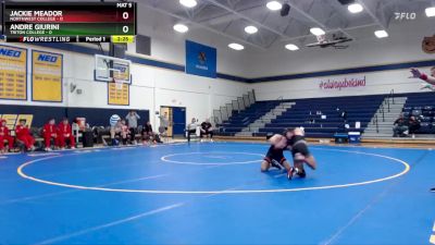 125 lbs Round 3 (6 Team) - Andre Giurini, Triton College vs Jackie Meador, Northwest College