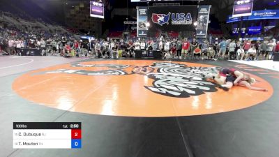 100 lbs Rnd Of 32 - Chase Dubuque, NJ vs Triston Mouton, TN